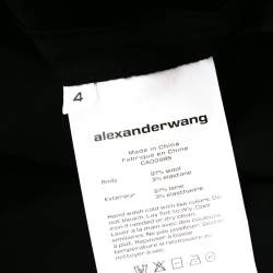 T by Alexander Wang Black Wool Mini Dress S