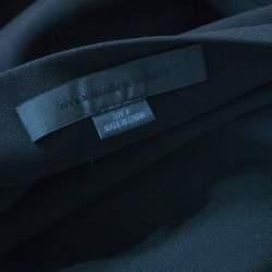 Pre Owned Alexander Wang Black Logo Cut Out Detail Shift Dress S