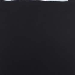 Pre Owned Alexander Wang Black Logo Cut Out Detail Shift Dress S