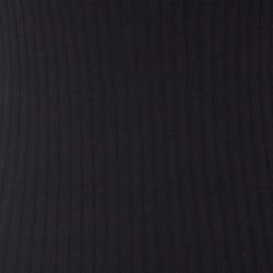 Pre Owned Alexander Wang Black Ribbed Knit Short Sleeve Dress M