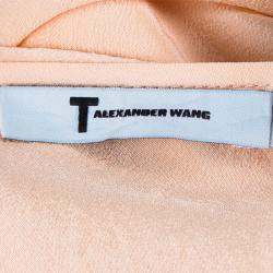 T By Alexander Wang Peach Sheer Dress M