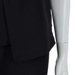 Alexander Wang Black Asymmetric Pleat Detail Sleeveless Top XS