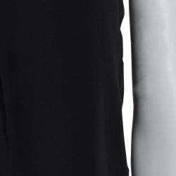 Alexander Wang Black Asymmetric Pleat Detail Sleeveless Top XS