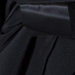 Alexander Wang Black Asymmetric Pleat Detail Sleeveless Top XS