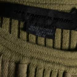 Alexander Wang Olive Green Rib Knit Sleeveless Dress M