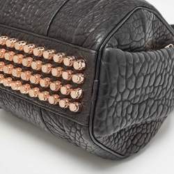 Pre Owned Alexander Wang Black Pebbled Leather Rocco Duffle Bag