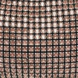 Pre Owned Alexander Wang Pink/Black Crystals and Leather Heiress Pochette Bag