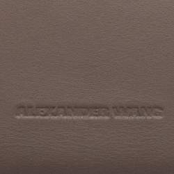 Pre Owned Alexander Wang Grey Leather Attica Shoulder Bag