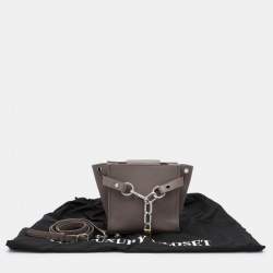 Pre Owned Alexander Wang Grey Leather Attica Shoulder Bag