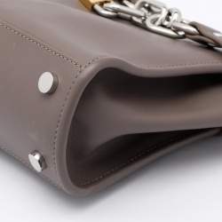 Pre Owned Alexander Wang Grey Leather Attica Shoulder Bag