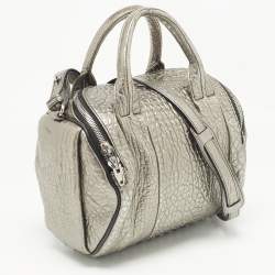 Alexander Wang Metallic Textured Leather Rocco Bag