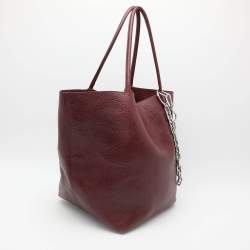 Pre Owned Alexander Wang Burgundy Leather Tote
