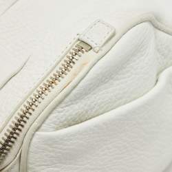 Alexander Wang White Grained Leather Rocco Bag