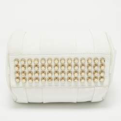 Alexander Wang White Grained Leather Rocco Bag