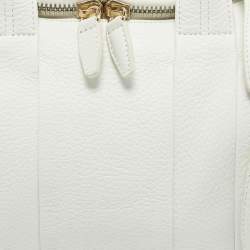 Alexander Wang White Grained Leather Rocco Bag