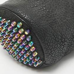 Alexander Wang Black Pebbled Leather Diego Bucket Bag