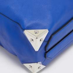 Alexander Wang Blue Leather Prisma Shopper Tote