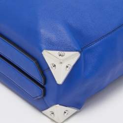 Alexander Wang Blue Leather Prisma Shopper Tote