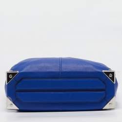 Alexander Wang Blue Leather Prisma Shopper Tote