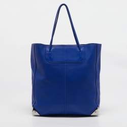 Alexander Wang Blue Leather Prisma Shopper Tote