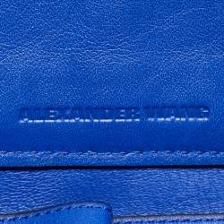 Alexander Wang Blue Leather Prisma Shopper Tote