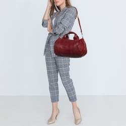 Alexander Wang Burgundy Leather Rocco Satchel
