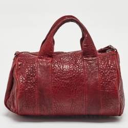 Alexander Wang Burgundy Leather Rocco Satchel