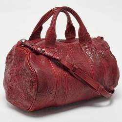 Alexander Wang Burgundy Leather Rocco Satchel
