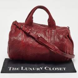 Alexander Wang Burgundy Leather Rocco Satchel