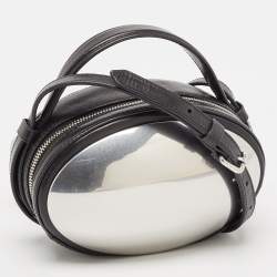 Alexander Wang Black Leather Small Dome Crossbody Bag