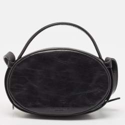 Alexander Wang Black Leather Small Dome Crossbody Bag