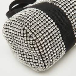 Alexander Wang Black Crystals Mini Cruiser Duffle Bag