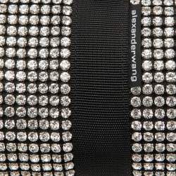 Alexander Wang Black Crystals Mini Cruiser Duffle Bag