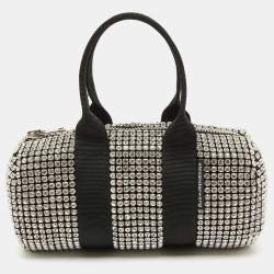 Alexander Wang Black Crystals Mini Cruiser Duffle Bag