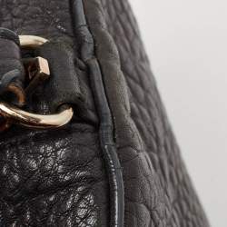 Alexander Wang Black Textured Leather Rocco Duffel Bag