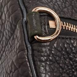 Alexander Wang Black Textured Leather Rocco Duffel Bag