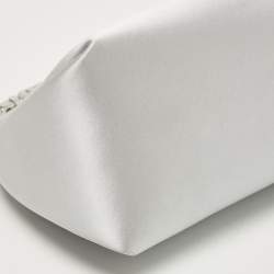 Alexander Wang Grey Satin Micro Crystal Marquess Bag