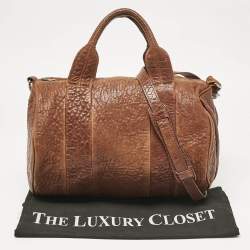 Alexander Wang Brown Pebbled Leather Rocco Bag