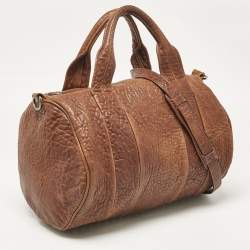 Alexander Wang Brown Pebbled Leather Rocco Bag