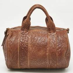 Alexander Wang Brown Pebbled Leather Rocco Bag