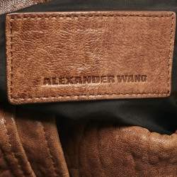 Alexander Wang Brown Pebbled Leather Rocco Bag