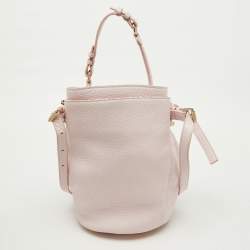 Alexander Wang Light Pink Textured Leather Diego Bucket Bag