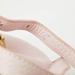 Alexander Wang Light Pink Textured Leather Diego Bucket Bag