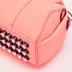 Alexander Wang Neon Orange Pebbled Leather Mini Rockie Bag