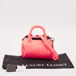 Alexander Wang Neon Orange Pebbled Leather Mini Rockie Bag