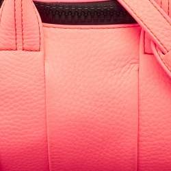 Alexander Wang Neon Orange Pebbled Leather Mini Rockie Bag