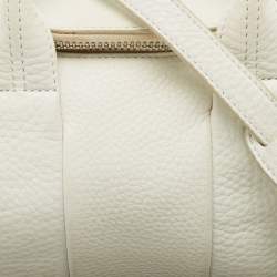 Alexander Wang White Pebbled Leather Mini Rockie Bag