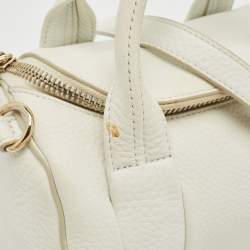 Alexander Wang White Pebbled Leather Mini Rockie Bag