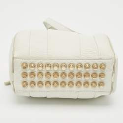 Alexander Wang White Pebbled Leather Mini Rockie Bag
