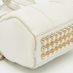 Alexander Wang White Pebbled Leather Mini Rockie Bag